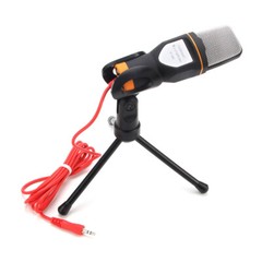 Professional 3.5mm Condenser Microphone With Tripod Mic For PC Laptop Smartphone