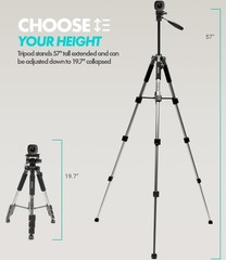 Movo Video Podcast Equipment Bundle with Boom Arms -Interface + 2X Mics Cameras