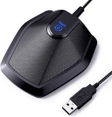 USB Omnidirectional Microphone for Clear Video Conferencing & Recording