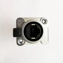 4PCS CAT5/6 RJ45 Feed-through Ethercon Chassis Panel Mount RJ45 Connector System