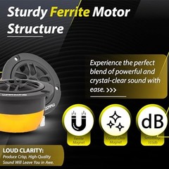 Warzone 2X WZ30TW 2.94-Inch Super Tweeter Speaker, 4 Ohm, 1300W Total Max