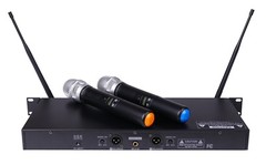 GTD Audio 2×100 Channel UHF Wireless Hand Held Microphone Mic System 622H