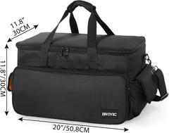 Large Gig Bag Cable File Bag with Adjustable Dividers Dj Cable Gig Bag for Cable