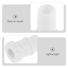 50Pcs White Lapel Microphone Tail Boots for 2Mm Cable Daily Use Mic Protector