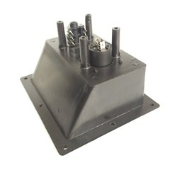 Plastic Jack Plate W/ Metal Pannel SpeakON NL4 For PA Speaker Cabniet 148x119mm