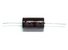 5pc Electrolytic Capacitor GHA 4700uF 50V 105℃ 2000hrs φ22x42mm Axial RoHS SC