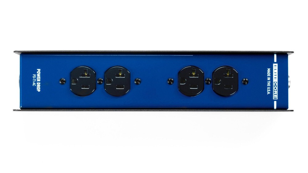 EC Drop Box True-1 Thu Inputs to 4 AC Female Edison