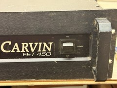 CARVIN MOSFET FET 450 Power Amplifier Rack Mount 450 Watts – Parts/Repair Only