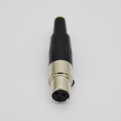 50,Audio Connector End Mini XLR Female Panel Mount for Microphone Cable