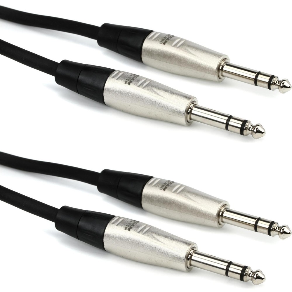 Hosa HSS-005 Pro Balanced Interconnect Cable (2-Pack) – REAN 1/4-inch TRS Male
