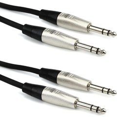 Hosa HSS-005 Pro Balanced Interconnect Cable (2-Pack) – REAN 1/4-inch TRS Male