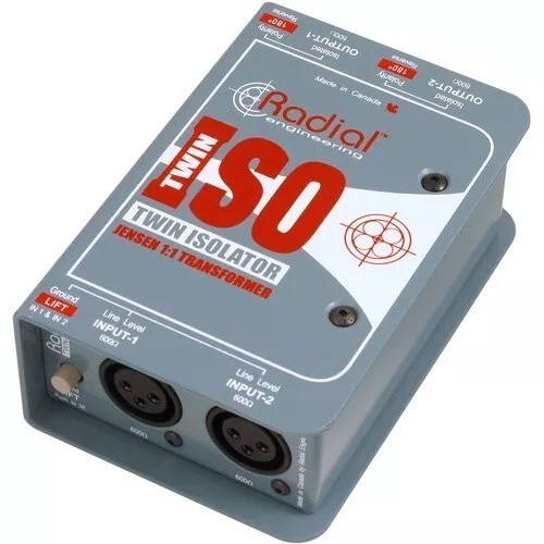 Radial Engineering TWIN ISO Passive Line-Level Isolator Twin-ISO Direct Box MINT