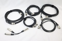 Livewire Essential Microphone Cable LOT 3 X 15′ feet, 5′, 6′, Splitter Male to F