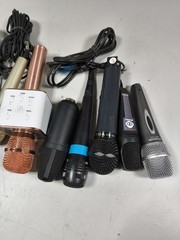 Lot of 10 Used Working Microphones – Various Models & Brands