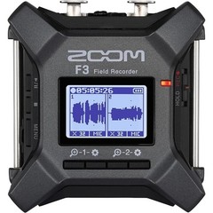 Zoom F3 32-Bit Float Field Recorder 2-Input XLR No Gain Adjustment Required
