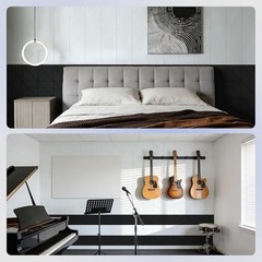 Acoustic Panels, Peel & Stick Sound Absorbing Wall Panels 12″ x 10 Pack Black