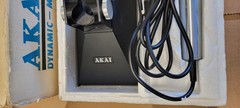 Vintage Akai UM-101 Microphone With Stand- Solid Stainless Steel With Box
