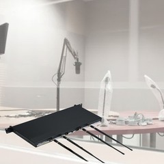 Wireless Microphone Receiver Antenna 26cm ABS Aluminum Alloy Mic Receiver