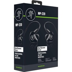 Mackie MP-220 Dual Dynamic Driver Professional In-Ear Monitors Black