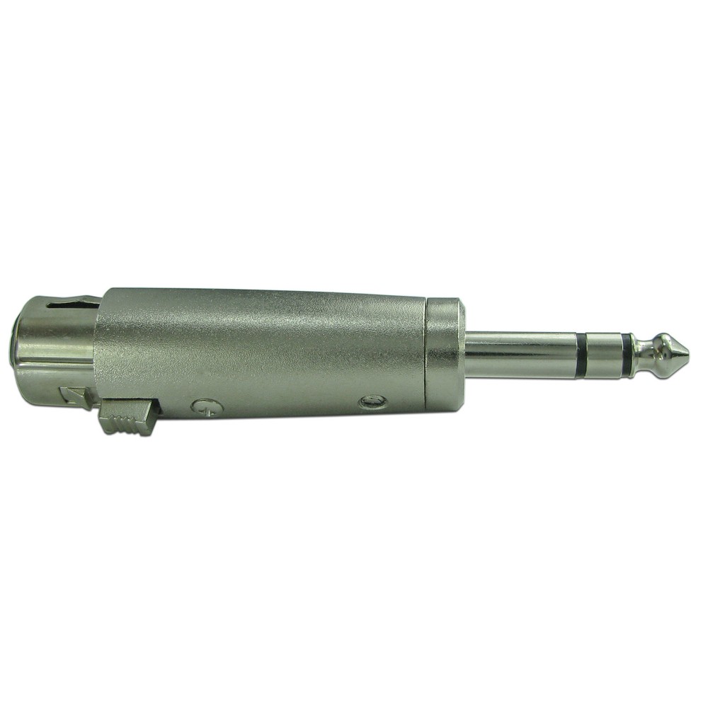 3-Pin XLR Female to 1/4 Stereo 6.35mm Male Plug TRS Audio Cable Cord Mic Adapter