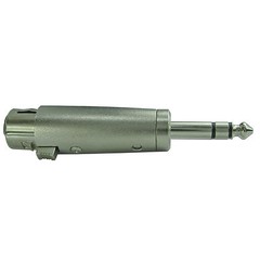 3-Pin XLR Female to 1/4 Stereo 6.35mm Male Plug TRS Audio Cable Cord Mic Adapter