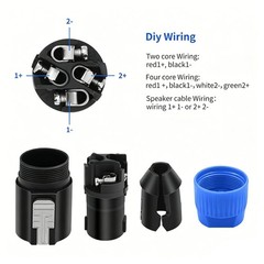 10PCS Speakon Connector 4 Pole Male Plug Compatible for Audio Loudspeaker Cable