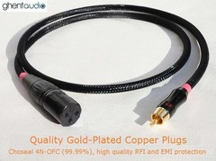 A06 (0.5m 1.5ft) — RCA/Phono(male) to XLR(Female) Choseal 4N-OFC Audio Cable