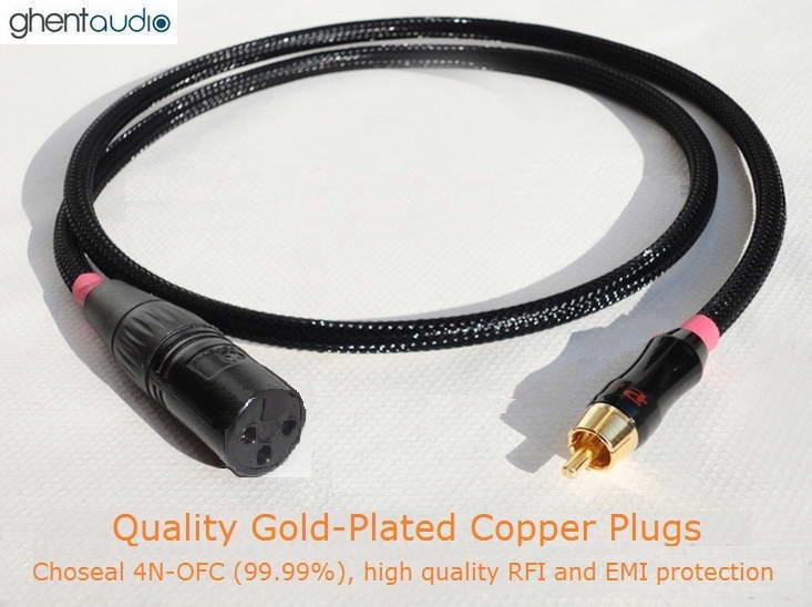 A06 (3m 10ft) — RCA/Phono(male) to XLR(Female) Choseal 4N-OFC Audio Cable