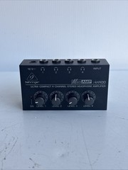 Behringer MICROAMP HA400 Ultra-Compact 4 Channel Stereo Headphone Amplifier