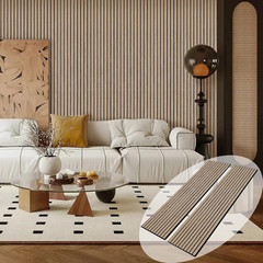 Soundproof Walnut Veneer Peel & Stick Wall Panels – 2 Pack 94.5