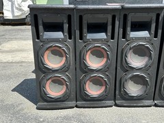 4) DYNACORD VL 262 2 -WAY PASSIVE FULL RANGE SPEAKER W/ CASE #6569R (THS)