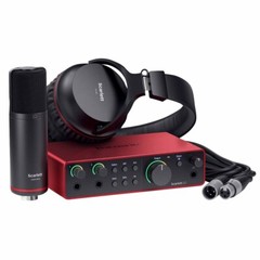 Focusrite Scarlett 2i2 Studio 4th Gen Audio Recording Interface w Mic & Headp…