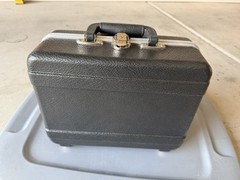 Black Hard Plastic Case w/ Foam Lining Carry Handle 12″x9x5”