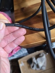 XLR cable 3-pin male to 3-pin female connector, Used Apprx 10′, TESTED & WORKING
