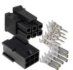 Molex Micro-Fit 3.0™ Dual Row (6 Circuits) Male & Female Receptacle Black