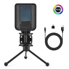 Easy to Use USB Condenser Microphone with Stand for Remote Work & Education
