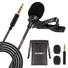 5Core Lavalier Microphone Clip On Mic Professional Grade Lav Lapel Microfono