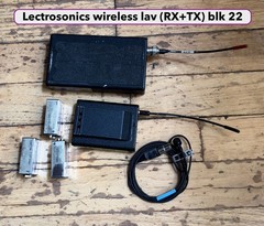 5 Lectrosonics UCR 195 D wireless lav (Blocks 19, 21, 22, 23)