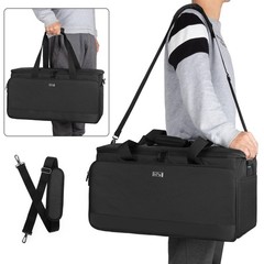 Large Cable File Bag with Padded Bottom, Detachable Dividers, Multiple Pockets f