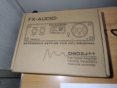 FX-AUDIO- D802J++ Full Digital Amplifier 80W X 2ch Black Stereo RCA USB