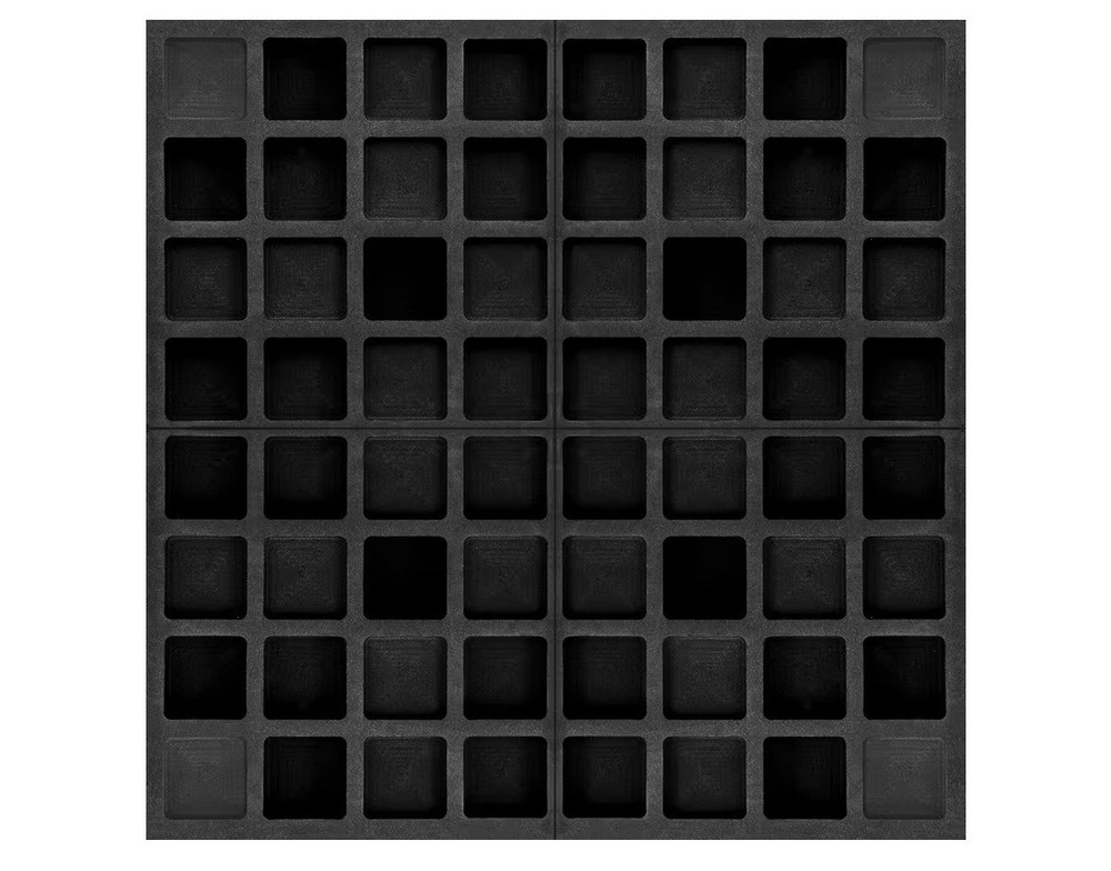 4Pcs EVA Acoustic Diffusers 12″X12″X2″ (Total 24″X24″X2″), Waffle Style Sound Di