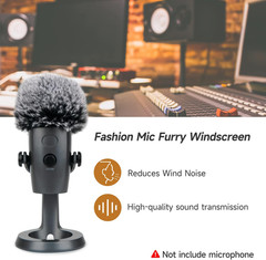Blue Yeti Nano Pop Filter Professional Furry Windscreen Mic Cover Compatible wit