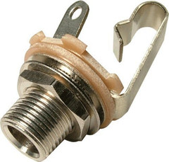 Switchcraft 1/4″ Mono 2-Conductor Input Jack, Open Circuit, Long Bushing (Type L