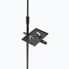 u-mount Mic Stand Utility Tray + 25ft XLR Microphone Cable Vocal Stage Bundle