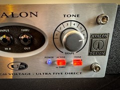 Avalon Design U5 Class A DI Box Instrument Preamp Balanced Earth Lift Silver