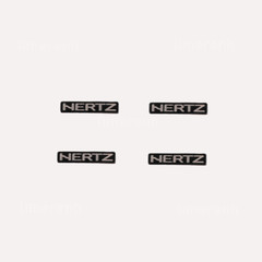 2X DIY Hertz Speaker Car Audio Emblem Badge Replacement 30mmX6mm