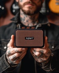 Leo Jaymz Mini Guitar Amplifier – 5W Dual Speaker BT Wireless Black