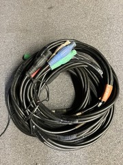 Thin Feeder Cam Lok Cable Extension 40’ Three Phase Set of 5 Camlock Series 16