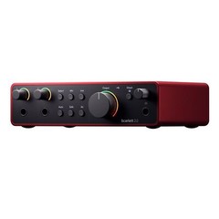 Focusrite Scarlett 2i2 (4th Gen) USB-C Audio Interface with Samson Headphones
