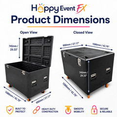 Heavy Duty ATA Cable Trunk Flight Case for DJ Stage Gear